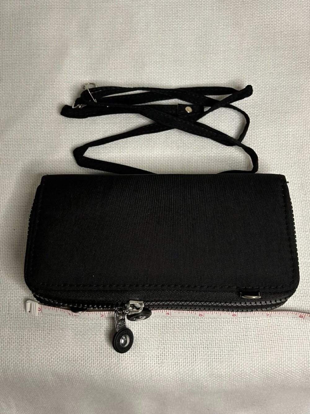 Black plastic wallet